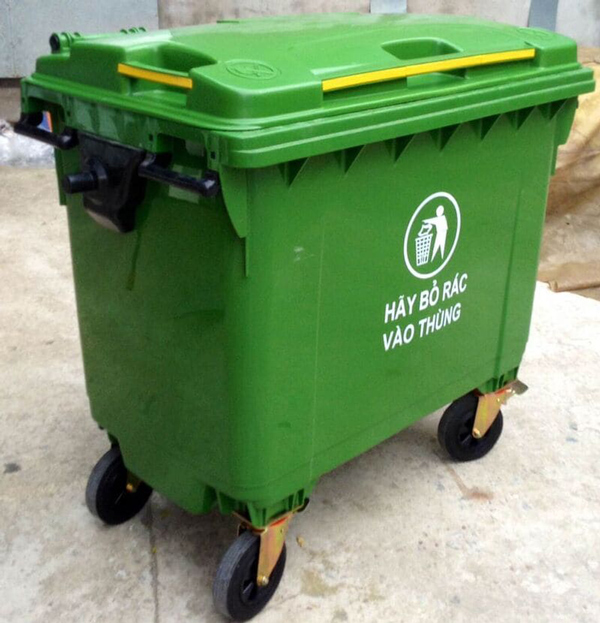 Cách bảo quản vệ sinh thùng rác nhựa composite