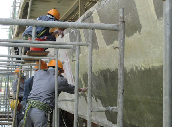 Bọc phủ composite trên kết cấu bằng kim loại