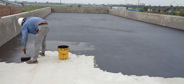 Phương pháp bọc phủ composite chống thấm cho tường sàn mái