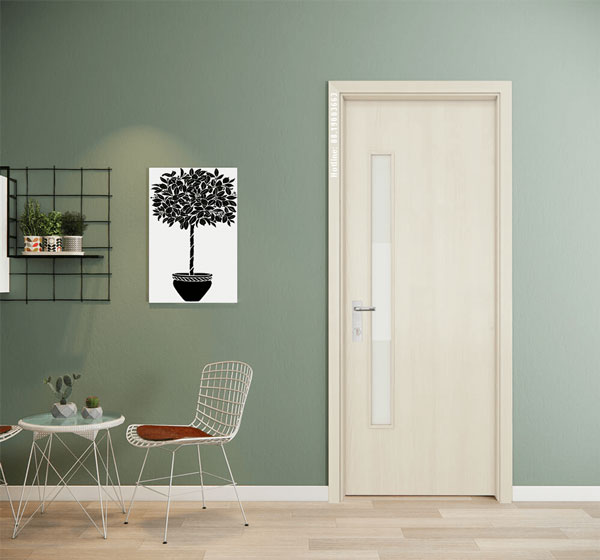 Cửa composite màu trắng phù hợp với phong cách thiết kế nào